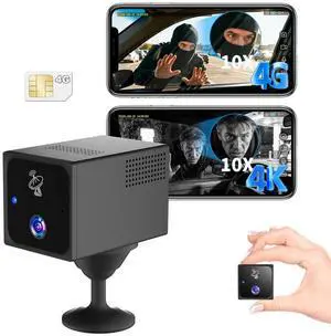 4G LTE Spy Camera No WiFi Needed with SIM Card, UCOCARE 4K Mini Hidden Camera for Car Anti-Theft & Vandalism, AI Radar Motion Detection Through Glass & Alert, 5200mAh Battery, No Red Glow Night Vision 4G LTE Spy Camera No WiFi Needed with SIM Card, UCOCARE 4K Mini Hidden Camera for Car Anti-Theft & Vandalism, AI Radar Motion Detection Through Glass & Alert, 5200mAh Battery, No Red Glow Night Vision