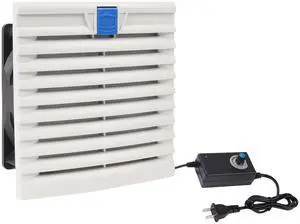 150mm150mm Cabinet Ventilator Filter Kit with Powerful 120mm x 38mm Cooling Fan and Adjustable Speed Controller Ventilator Filter for Server Racks Electrical Boxes Industrial Enclosures Data Centers 150mm150mm Cabinet Ventilator Filter Kit with Powerful 120mm x 38mm Cooling Fan and Adjustable Speed Controller Ventilator Filter for Server Racks Electrical Boxes Industrial Enclosures Data Centers