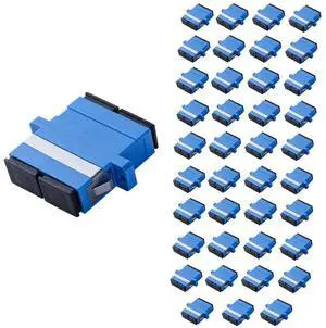 GwliUni 40Pcs SC-UPC to SC-UPC Couplers, Duplex Fiber Optical Adapters Cable Connectors GwliUni 40Pcs SC-UPC to SC-UPC Couplers, Duplex Fiber Optical Adapters Cable Connectors