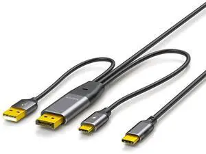 CY Reversed Displayport Source to Type C USB-C Touch Screen Displays Male 4K HDTV Cable for Laptop Monitor 2.0m CY Reversed Displayport Source to Type C USB-C Touch Screen Displays Male 4K HDTV Cable for Laptop Monitor 2.0m