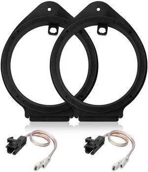 RED WOLF 6.5" Speaker Adapter Spacer Ring w/Speaker Wiring Harness Plug Replacement for GMC Sierra/Chevy Silverado/Buick 1995-2012, Cadillac 1988-1999 Aftermarket Door Speaker Adapter Bracket Kit RED WOLF 6.5" Speaker Adapter Spacer Ring w/Speaker Wiring Harness Plug Replacement for GMC Sierra/Chevy Silverado/Buick 1995-2012, Cadillac 1988-1999 Aftermarket Door Speaker Adapter Bracket Kit