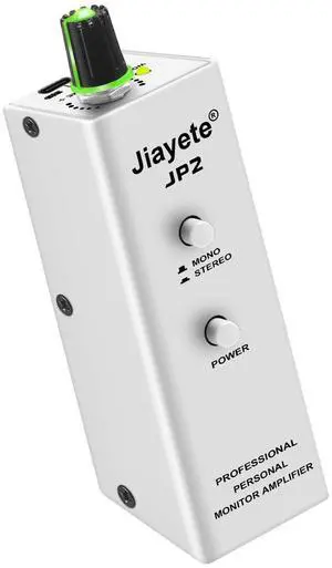 Jiayete Rechargeable in-Ear Monitor Amplifier, Headphone Amp with XLR & TRS Input, 1/8-Inch Output, 8H Battery Life, Stereo/Mono for Bass, Guitar, Audio Mixer, and Keyboardists Jiayete Rechargeable in-Ear Monitor Amplifier, Headphone Amp with XLR & TRS Input, 1/8-Inch Output, 8H Battery Life, Stereo/Mono for Bass, Guitar, Audio Mixer, and Keyboardists