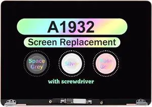 13.3" Screen Replacement for MacBook Air Retina A1932 Late 2018 2019 EMC 3184 MRE82 MREA2 MVFH2 MVFJ2 2560x1600 LCD Full Top Display Assembly (Rose Gold) 13.3" Screen Replacement for MacBook Air Retina A1932 Late 2018 2019 EMC 3184 MRE82 MREA2 MVFH2 MVFJ2 2560x1600 LCD Full Top Display Assembly (Rose Gold)