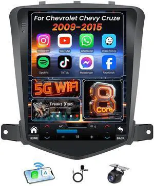8 Core 32G ROM Car Radio for Chevrolet Cruze 2009-2015: 10.4 Inch HD IPS Tesla Style Touch Screen Stereo WirelessCarPlay/Android Auto GPS 5G WiFi Bluetooth 5.0 FM RDS DSP Backup Camera 8 Core 32G ROM Car Radio for Chevrolet Cruze 2009-2015: 10.4 Inch HD IPS Tesla Style Touch Screen Stereo WirelessCarPlay/Android Auto GPS 5G WiFi Bluetooth 5.0 FM RDS DSP Backup Camera
