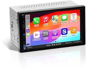 BOSS Audio Systems Elite Series BE7ACP.X Car Stereo - Apple CarPlay, Android Auto, SiriusXM-Ready, Double Din, 7 Inch Touchscreen, No CD DVD Player BOSS Audio Systems Elite Series BE7ACP.X Car Stereo - Apple CarPlay, Android Auto, SiriusXM-Ready, Double Din, 7 Inch Touchscreen, No CD DVD Player
