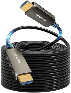 SOEYBAE 8K HDMI Fiber Optic Cable 65FT/20M, 48Gbps Ultra High Speed Long HDMI Cable 2.1 Cord, Support 8K@60Hz, 4K@120Hz, eARC HDCP2.2,Dynamic HDR, Compatible with Blu-ray,HDTV,Monitor,Projector,Laptop SOEYBAE 8K HDMI Fiber Optic Cable 65FT/20M, 48Gbps Ultra High Speed Long HDMI Cable 2.1 Cord, Support 8K@60Hz, 4K@120Hz, eARC HDCP2.2,Dynamic HDR, Compatible with Blu-ray,HDTV,Monitor,Projector,Laptop