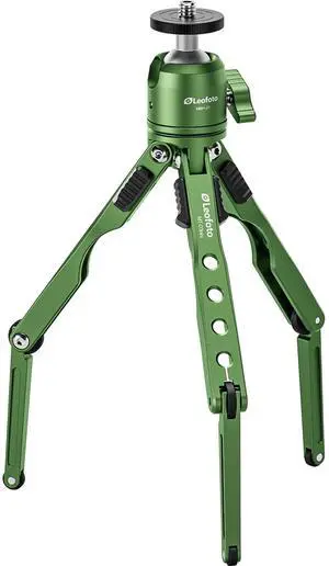 Leofoto MT-03mini Mini Tabletop Tripod Kit with MBH-20 Ball Head, Lightweight Pocket Camera Tripod with Flexible Spider Legs for Smartphone Vlogging, Travel Photography & Video (Green) Leofoto MT-03mini Mini Tabletop Tripod Kit with MBH-20 Ball Head, Lightweight Pocket Camera Tripod with Flexible Spider Legs for Smartphone Vlogging, Travel Photography & Video (Green)