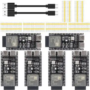 hiBCTR 6pcs esp32 devkit s3 Development Board with WiFi bt Module - esp32-s3-wroom-1 n16r8 mcu, 44pin 8m psram & Type-c Cable for iot Projects hiBCTR 6pcs esp32 devkit s3 Development Board with WiFi bt Module - esp32-s3-wroom-1 n16r8 mcu, 44pin 8m psram & Type-c Cable for iot Projects