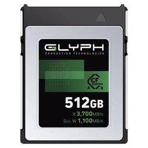 Glyph Capture+ CFexpress Type B 4.0 Memory Card 512GB Glyph Capture+ CFexpress Type B 4.0 Memory Card 512GB