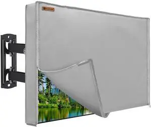 IC ICLOVER Outdoor TV Cover 60-65 inch, 600D Heavy Duty Weatherproof TV Enclosure, Waterproof Zipper Access with Bottom Seal for Outside LED, LCD, OLED Flat Screen TVs IC ICLOVER Outdoor TV Cover 60-65 inch, 600D Heavy Duty Weatherproof TV Enclosure, Waterproof Zipper Access with Bottom Seal for Outside LED, LCD, OLED Flat Screen TVs