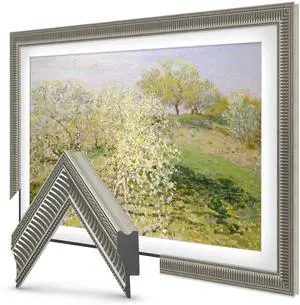 Empire Silver 43" Slim Deco TV Frame - Compatible ONLY with Samsung The Frame TVs (Fits 2021-2026, LS03A, LS03B, LS03C, LS03D, LS03FA) Empire Silver 43" Slim Deco TV Frame - Compatible ONLY with Samsung The Frame TVs (Fits 2021-2026, LS03A, LS03B, LS03C, LS03D, LS03FA)