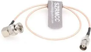 SZRMCC SDI Cable BNC Male Right Angle to BNC Female 3G HD SDI Cable RG179 75ohm RF Coaxial Extension Cable for Blackmagic ARRI RED Camera Monitor Radio Recorder (45cm) SZRMCC SDI Cable BNC Male Right Angle to BNC Female 3G HD SDI Cable RG179 75ohm RF Coaxial Extension Cable for Blackmagic ARRI RED Camera Monitor Radio Recorder (45cm)