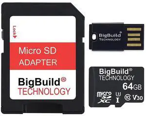 BigBuild Technology 64GB U3 Micro SDXC Memory Card for Motorola Moto G, Power/Stylus Smartphone BigBuild Technology 64GB U3 Micro SDXC Memory Card for Motorola Moto G, Power/Stylus Smartphone