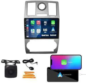 Wostoke Car CarPlay Android Auto Navigation Stereo GPS Radio Reverse Camera Display 9" IPS Touchscreen Headunit Tablet Pad Media Player for Chrysler 300C 2005-2007, if Applicable Quad Core 4G+64G Wostoke Car CarPlay Android Auto Navigation Stereo GPS Radio Reverse Camera Display 9" IPS Touchscreen Headunit Tablet Pad Media Player for Chrysler 300C 2005-2007, if Applicable Quad Core 4G+64G