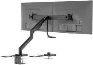 Mount-It! Dual Monitor Mount with Crossbar, Gas Spring Desk Mount for 2 Monitors 1732", Holds 19.8 lbs Each, Full Motion Tilt Swivel Rotate, VESA 75x75 100x100, USB 3.0 & USB-C, Clamp or Grommet Mount-It! Dual Monitor Mount with Crossbar, Gas Spring Desk Mount for 2 Monitors 1732", Holds 19.8 lbs Each, Full Motion Tilt Swivel Rotate, VESA 75x75 100x100, USB 3.0 & USB-C, Clamp or Grommet