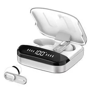 MIXX StreamBuds Ultra Mini True Wireless Earbuds, Compact Zinc Alloy Case, Bluetooth in-Ear Headphones, App EQ Control, Digital Battery Display, 24H Playtime, Quick Charge, Touch Controls - Sil MIXX StreamBuds Ultra Mini True Wireless Earbuds, Compact Zinc Alloy Case, Bluetooth in-Ear Headphones, App EQ Control, Digital Battery Display, 24H Playtime, Quick Charge, Touch Controls - Sil