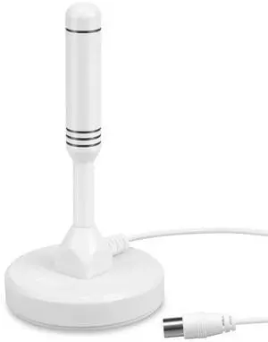 HDTV Antenna - August DTA240 - Portable Indoor/Outdoor Digital TV Antenna with Magnetic Base, 50-Mile Range, and 6.5ft Coaxial Cable for Smart and HDTVs HDTV Antenna - August DTA240 - Portable Indoor/Outdoor Digital TV Antenna with Magnetic Base, 50-Mile Range, and 6.5ft Coaxial Cable for Smart and HDTVs