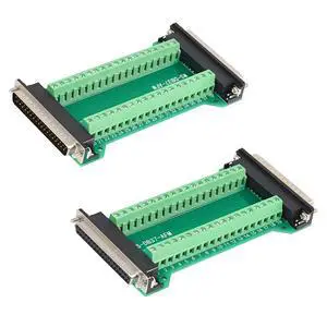 Willwewon 2PCS DB37 Male to Female Terminal Breakout Board, RS232 D-SUB Serial to 37 Pin in One Breakout Board Solderless Port Terminal Block Gender Changer Willwewon 2PCS DB37 Male to Female Terminal Breakout Board, RS232 D-SUB Serial to 37 Pin in One Breakout Board Solderless Port Terminal Block Gender Changer