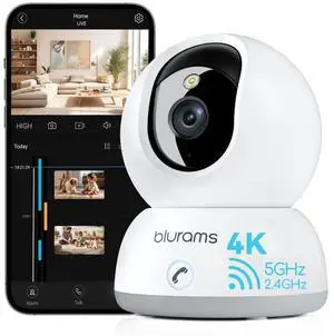 blurams Cameras for Home Security, 2K Pet Camera with Phone App, 360 PTZ Indoor Cameras, 2-Way Talk, Motion Tracking, Color/IR Night Vision, Compatible with Alexa, 8MP, Wi-Fi 6 blurams Cameras for Home Security, 2K Pet Camera with Phone App, 360 PTZ Indoor Cameras, 2-Way Talk, Motion Tracking, Color/IR Night Vision, Compatible with Alexa, 8MP, Wi-Fi 6