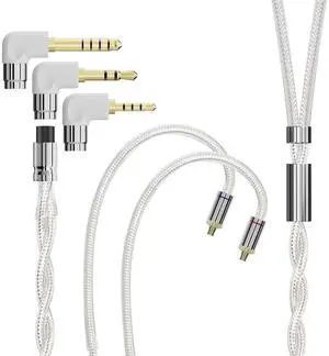 ARTTI Spark Earphone Upgrade Cable 2 Cores 244 Strands Silver-Plated Copper 7N OCC HiFi IEM Cable 2.5/3.5/4.4mm 3in1 Plug 2pin/MMCX/QDC Cable (Silver, MMCX Bend Plug) ARTTI Spark Earphone Upgrade Cable 2 Cores 244 Strands Silver-Plated Copper 7N OCC HiFi IEM Cable 2.5/3.5/4.4mm 3in1 Plug 2pin/MMCX/QDC Cable (Silver, MMCX Bend Plug)