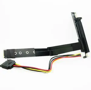 Sintech M.2 Nvme to PCI-e 16x Graphics Card Riser Adapter Card, M.2 M-Key to PCI-Express 16X Extension Cable 50cms Sintech M.2 Nvme to PCI-e 16x Graphics Card Riser Adapter Card, M.2 M-Key to PCI-Express 16X Extension Cable 50cms