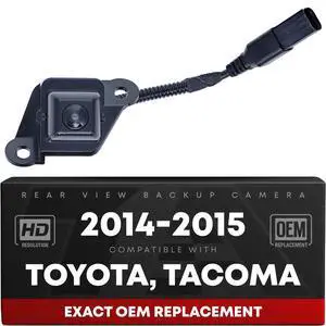 Rear View Backup Camera, Reverse Park Assist - Compatible with 2014-2015 Toyota Tacoma - OEM 8679004021, TO1960101 Rear View Backup Camera, Reverse Park Assist - Compatible with 2014-2015 Toyota Tacoma - OEM 8679004021, TO1960101