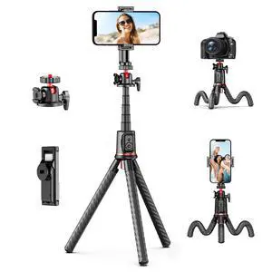 Fotopro Camera Tripod, Mini Flexible Extendable Tripod Stand with Extension Pole Compatible with Canon Nikon Sony Cameras Phone Fotopro Camera Tripod, Mini Flexible Extendable Tripod Stand with Extension Pole Compatible with Canon Nikon Sony Cameras Phone