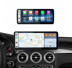 12.3Inch Ultra-Narrow Touchscreen Wireless CarPlay Android Auto for Mercedes Benz C/GLC W205 X253 (2015-2018) with NTG5.0/5.1 System, Linux HD Multimedia, OEM System, MirrorLink, Car Radio Rece 12.3Inch Ultra-Narrow Touchscreen Wireless CarPlay Android Auto for Mercedes Benz C/GLC W205 X253 (2015-2018) with NTG5.0/5.1 System, Linux HD Multimedia, OEM System, MirrorLink, Car Radio Rece