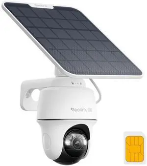 REOLINK 4K LTE Cellular Security Camera Wireless Outdoor, No WiFi 3G/4G Solar Powered, 360 Auto Tracking AI Detection, Color Night Vision, max. 512G Local Storage, SIM Card Included, Go P REOLINK 4K LTE Cellular Security Camera Wireless Outdoor, No WiFi 3G/4G Solar Powered, 360 Auto Tracking AI Detection, Color Night Vision, max. 512G Local Storage, SIM Card Included, Go P