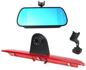 KOHNEASO Compatible for Ford Transit 150 2015-2018, Transit 250 2015-2018, Transit 350/350 HD 2015-2018350HD L4H3 Brake Light Backup Camera with 7 inch Clip-on Mirror Monitor (Transit Van) KOHNEASO Compatible for Ford Transit 150 2015-2018, Transit 250 2015-2018, Transit 350/350 HD 2015-2018350HD L4H3 Brake Light Backup Camera with 7 inch Clip-on Mirror Monitor (Transit Van)