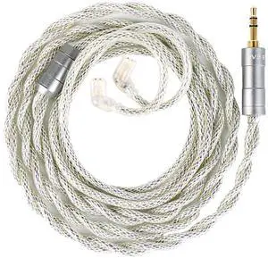 Kinboofi KBEAR HunYuan Quad-Material Fusion IEM Cable, KZ ZS10 PRO Headphone Replacement Extension Cord,High-Resolution HiFi Upgrade in Ear Monitor Cable (3.5 C PIN, Silver, 1.2m) Kinboofi KBEAR HunYuan Quad-Material Fusion IEM Cable, KZ ZS10 PRO Headphone Replacement Extension Cord,High-Resolution HiFi Upgrade in Ear Monitor Cable (3.5 C PIN, Silver, 1.2m)