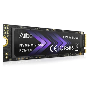 Aiibe 512GB NVMe M.2 SSD Internal Solid State Drive NVMe PCIe 3.0 512GB SSD Read Speeds Up to 1800MB/s for Laptop, PC, Gaming, Video Editing Aiibe 512GB NVMe M.2 SSD Internal Solid State Drive NVMe PCIe 3.0 512GB SSD Read Speeds Up to 1800MB/s for Laptop, PC, Gaming, Video Editing