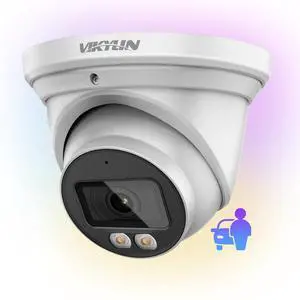 VIKYLIN 4MP Full Color Night Vision Security IP POE Camera Outdoor with AI Human & Vehicle Detection,Active Deterrence, Built-in Microphone,SD Card Slot (256GB),IP67,2.8mm Lens 129 FOV, 4MP@30fps VIKYLIN 4MP Full Color Night Vision Security IP POE Camera Outdoor with AI Human & Vehicle Detection,Active Deterrence, Built-in Microphone,SD Card Slot (256GB),IP67,2.8mm Lens 129 FOV, 4MP@30fps