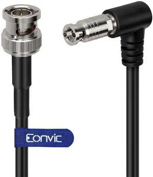 Eonvic 6G SDI 4K Coaxial Cable Right Angle High Density Micro BNC Male to BNC Male for Blackmagic Video Assist 5" 3G and 12G Monitor Eonvic 6G SDI 4K Coaxial Cable Right Angle High Density Micro BNC Male to BNC Male for Blackmagic Video Assist 5" 3G and 12G Monitor