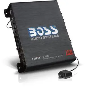 BOSS Audio Systems R1100M Monoblock Car Amplifier - 1100 High Output, 2-8 Ohm Stable, Low/High Level Inputs, Low Pass Crossover, MOSFET Power Supply BOSS Audio Systems R1100M Monoblock Car Amplifier - 1100 High Output, 2-8 Ohm Stable, Low/High Level Inputs, Low Pass Crossover, MOSFET Power Supply