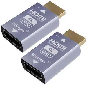 Malarpon Hdmi Edid Emulator Passthrough 3rd Generrtion Aluminum fit Headlesskeep The EDID of The Monitor Active Switches and Extenders 3840x2160@59Hz 2P Malarpon Hdmi Edid Emulator Passthrough 3rd Generrtion Aluminum fit Headlesskeep The EDID of The Monitor Active Switches and Extenders 3840x2160@59Hz 2P