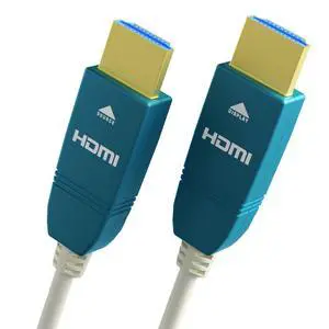 BlueAVS 15 Feet HDMI Fiber Optic Cable 4K 60Hz HDMI 2.0b High Speed 18Gbps Dynamic HDR10 HDCP2.2/2.3 eARC White BlueAVS 15 Feet HDMI Fiber Optic Cable 4K 60Hz HDMI 2.0b High Speed 18Gbps Dynamic HDR10 HDCP2.2/2.3 eARC White