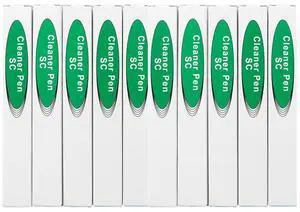 Fiber Optic Cleaning Pen for 2.5mm SC/FC/ST Connectors, Push-Action Cleaner with Extendable Probe, UPC/APC Compatible, 800+ Cleans, ESD-Safe - 10 Pack Fiber Optic Cleaning Pen for 2.5mm SC/FC/ST Connectors, Push-Action Cleaner with Extendable Probe, UPC/APC Compatible, 800+ Cleans, ESD-Safe - 10 Pack