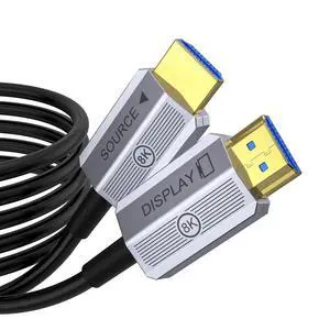Fibopitcal 8K Fiber Optic HDMI Cable 15ft, 48Gbps Long HDMI 2.1 Cable 8K@60Hz/4K@120Hz, Ultra HD HDR, eARC, Directional (Source to Display), for PS5 4 3/Xbox/TV/Monitor/Laptop/Projector/Blu-ray Fibopitcal 8K Fiber Optic HDMI Cable 15ft, 48Gbps Long HDMI 2.1 Cable 8K@60Hz/4K@120Hz, Ultra HD HDR, eARC, Directional (Source to Display), for PS5 4 3/Xbox/TV/Monitor/Laptop/Projector/Blu-ray