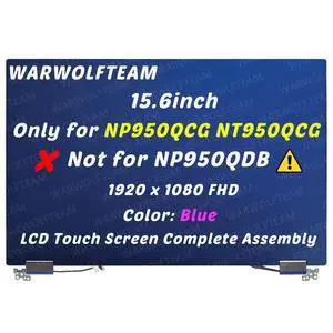 WARWOLFTEAM for Samsung NP950QCG NT950QCG LCD Screen Replacement (Blue) WARWOLFTEAM for Samsung NP950QCG NT950QCG LCD Screen Replacement (Blue)