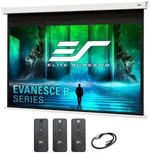 Elite Screens Recessed in-Ceiling Adjustable Vertical Drop Motorized Projector Screen, 100-INCH with Extra 12" Drop, 8K/4K Ultra HD Ready Fiberglass Reinforced, EB100HW3-E12 Elite Screens Recessed in-Ceiling Adjustable Vertical Drop Motorized Projector Screen, 100-INCH with Extra 12" Drop, 8K/4K Ultra HD Ready Fiberglass Reinforced, EB100HW3-E12
