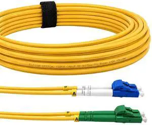 Elfcam - 25m/82.02ft Fiber Optic Cable LCA to LC/UPC OS2 Singlemode Duplex 9/125um LSZH, Yellow, 25 Meter Elfcam - 25m/82.02ft Fiber Optic Cable LCA to LC/UPC OS2 Singlemode Duplex 9/125um LSZH, Yellow, 25 Meter