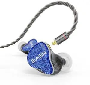 BASN Bmaster5 in Ear Monitors, 5 Drivers Drummer Headphones with Powerful Bass, Noise Isolation IEM Earbuds with Detachable MMCX Silver-Plated OFC Cable for Musicians (Sapphire Blue, 3.5mm) BASN Bmaster5 in Ear Monitors, 5 Drivers Drummer Headphones with Powerful Bass, Noise Isolation IEM Earbuds with Detachable MMCX Silver-Plated OFC Cable for Musicians (Sapphire Blue, 3.5mm)