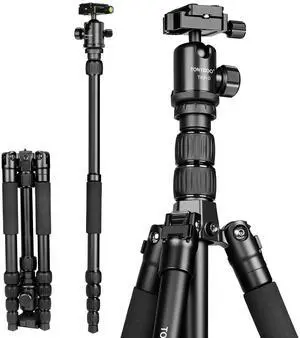 TONYBOO 61.5" Camera Tripod, Heavy Duty Travel Tripod Monopod for Camera, Reversible Lightweight Tripod Stand with 360 Ball Head,Max Load 22lbs/10kg for DSLR Mirrorless Camcorders Phone TONYBOO 61.5" Camera Tripod, Heavy Duty Travel Tripod Monopod for Camera, Reversible Lightweight Tripod Stand with 360 Ball Head,Max Load 22lbs/10kg for DSLR Mirrorless Camcorders Phone