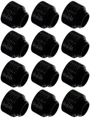 Dracaena.io 12 Pack G1/4" 10mm Height Male to Female Extender Fittings, Brass Compression Fittings with O Rings for PC Liquid Cooling Loop, Water Cooling Tube Connectors, Black Dracaena.io 12 Pack G1/4" 10mm Height Male to Female Extender Fittings, Brass Compression Fittings with O Rings for PC Liquid Cooling Loop, Water Cooling Tube Connectors, Black