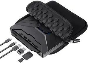 MAHAHUM External CD/DVD Drive for Laptop Mac USB 3.0 & Type-C 8-in-1 Portable DVD Player/Burner, Plug & Play with Carrying Case Compatible with Desktop PC Windows 11/10/8, Linux Mac OS MacBook Pro/Air MAHAHUM External CD/DVD Drive for Laptop Mac USB 3.0 & Type-C 8-in-1 Portable DVD Player/Burner, Plug & Play with Carrying Case Compatible with Desktop PC Windows 11/10/8, Linux Mac OS MacBook Pro/Air