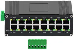 Steloproad Industrial Gigabit Ethernet Switch, 16-Port 10/100/1000Mbps RJ45, -40~80C, Redundant 1248V DC Power, IP40 Metal Housing, DIN-Rail Solar Energy Switch Steloproad Industrial Gigabit Ethernet Switch, 16-Port 10/100/1000Mbps RJ45, -40~80C, Redundant 1248V DC Power, IP40 Metal Housing, DIN-Rail Solar Energy Switch