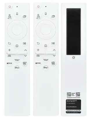 2Pack BN59-01391A Replacement Solar TV Remote for Samsung Smart TV 2025-2018,with Bluetooth Rechargeable Solar Cell, 4 Shortcut Buttons, White 2Pack BN59-01391A Replacement Solar TV Remote for Samsung Smart TV 2025-2018,with Bluetooth Rechargeable Solar Cell, 4 Shortcut Buttons, White