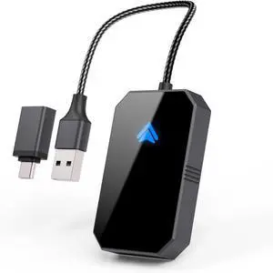 Menlonigt Wireless CarPlay Adapter for Android Auto, Converts Factory Wired CarPlay to Wireless, Plug and Play Car Play, Auto Connect Dongle for Android Auto Wireless Adapter for Menlonigt Wireless CarPlay Adapter for Android Auto, Converts Factory Wired CarPlay to Wireless, Plug and Play Car Play, Auto Connect Dongle for Android Auto Wireless Adapter for