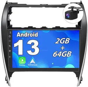 Pyniro 2+64GB Car Radio Stereo for Toyota Camry 2012-2015 10.1 Inch Android Head Unit Touchscreen with CarPlay Android Auto Bluetooth GPS Navigation with RearCamera (10 inch) Pyniro 2+64GB Car Radio Stereo for Toyota Camry 2012-2015 10.1 Inch Android Head Unit Touchscreen with CarPlay Android Auto Bluetooth GPS Navigation with RearCamera (10 inch)